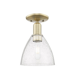 Arcadia One Light Semi-Flush Mount in Antique Brass (405|716-1C-AB-GBD-754)