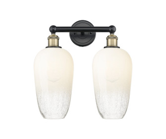 Edison Two Light Bath Vanity in Black Antique Brass (405|616-2W-BAB-G484-7OP)
