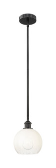 Edison One Light Mini Pendant in Matte Black (405|616-1S-BK-G483-8OP)