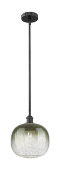 Edison One Light Mini Pendant in Matte Black (405|616-1S-BK-G481-10SL)