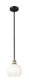 Edison One Light Mini Pendant in Black Antique Brass (405|616-1S-BAB-G483-8OP)