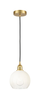 Edison One Light Mini Pendant in Satin Gold (405|616-1P-SG-G483-8OP)