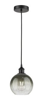 Edison One Light Mini Pendant in Matte Black (405|616-1P-BK-G483-8SL)