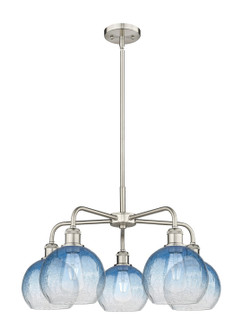 Ballston Five Light Chandelier in Satin Nickel (405|516-5CR-SN-G483-8SB)
