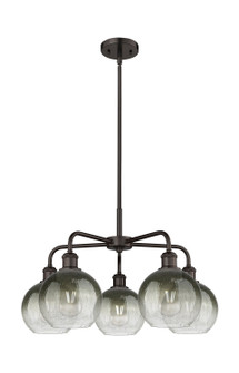 Ballston Five Light Chandelier in Oil Rubbed Bronze (405|516-5CR-OB-G483-8SL)