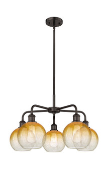 Ballston Five Light Chandelier in Oil Rubbed Bronze (405|516-5CR-OB-G483-8AM)