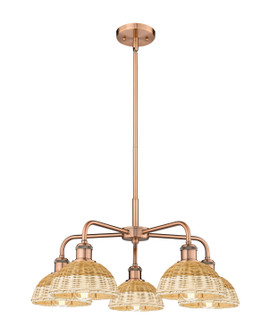 Ballston Five Light Chandelier in Antique Copper (405|516-5CR-AC-NBD2-75-NAT)
