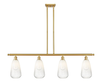 Ballston Four Light Island Pendant in Satin Gold (405|516-4I-SG-G480-6OP)