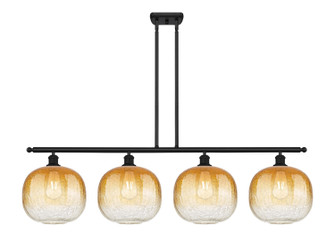Ballston Four Light Island Pendant in Matte Black (405|516-4I-BK-G481-10AM)
