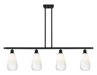 Ballston Four Light Island Pendant in Matte Black (405|516-4I-BK-G480-6OP)
