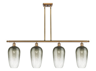 Ballston Four Light Island Pendant in Brushed Brass (405|516-4I-BB-G484-7SL)