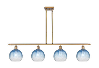 Ballston Four Light Island Pendant in Brushed Brass (405|516-4I-BB-G483-8SB)