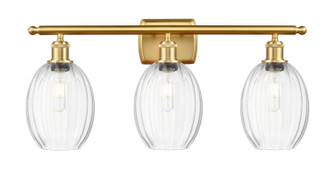 Ballston Three Light Bath Vanity in Satin Gold (405|516-3W-SG-G459-6CL)