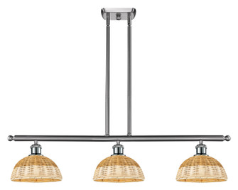 Ballston Three Light Island Pendant in Brushed Satin Nickel (405|516-3I-SN-NBD2-9-NAT)
