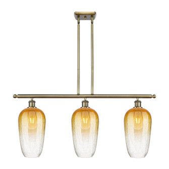 Ballston Three Light Island Pendant in Antique Brass (405|516-3I-AB-G484-7AM)
