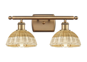 Ballston Two Light Bath Vanity in Brushed Brass (405|516-2W-BB-NBD2-75-NAT)