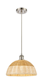 Ballston One Light Mini Pendant in Brushed Satin Nickel (405|516-1P-SN-NBD2-12-NAT)