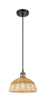 Ballston One Light Mini Pendant in Black Antique Brass (405|516-1P-BAB-NBD2-9-NAT)