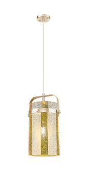Downtown Urban One Light Mini Pendant in Champagne Bronze (405|413-1PM-CB-G413-1S-8ME)
