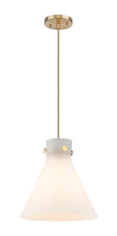 Downtown Urban One Light Pendant in Champagne Bronze (405|410-1PM-CB-G411-12WH)