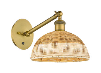 Ballston One Light Wall Sconce in Brushed Brass (405|317-1W-BB-NBD2-9-NAT)