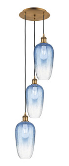 Ballston Three Light Pendant in Brushed Brass (405|113B-3P-BB-G484-7SB)