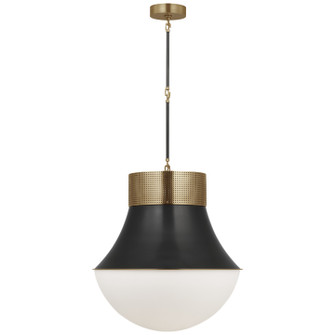 Precision LED Pendant in Antique-Burnished Brass and Bronze (268|KW 5226AB/BZ-WG)