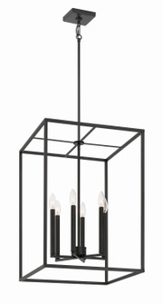 Signature Foyer Six Light Foyer Pendant in Flat Black (46|60636-FB)
