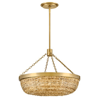Sanibel LED Convertible Semi-Flush Mount in Lacquered Brass (13|48423LCB-NAT)