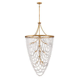 Myra LED Chandelier in Distressed Brass (138|FR41598DA)