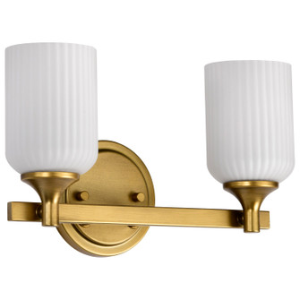 Solara Two Light Vanity in Natural Brass (72|60-8662)