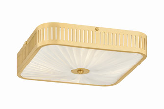 Henri Four Light Semi Flush Mount in Aged Brass (70|AH4704-AGB)