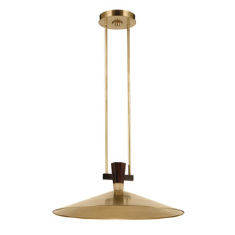 Tenon LED Pendant in Lacquered Brass (12|52833LBRLED)