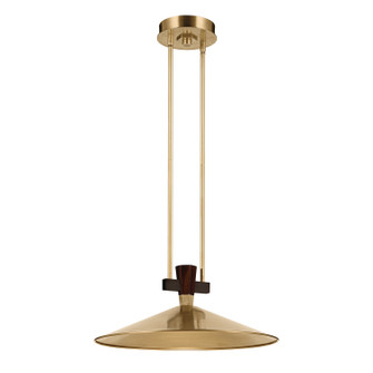 Tenon LED Pendant in Lacquered Brass (12|52832LBRLED)