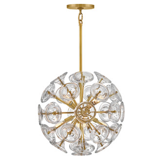 Maya LED Pendant in Unlacquered Brass (138|FR46907UB)