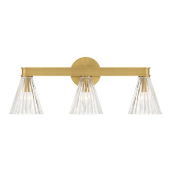 Lotus Three Light Bath in Luxe Gold (60|LOT-703-LG)