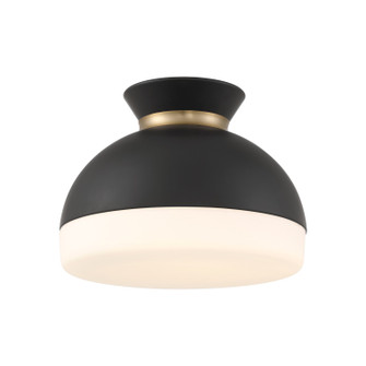 Gidget Two Light Flush Mount in Matte Black + Vibrant Gold (60|GID-4003-MK-VG)