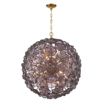 Esme 12 Light Chandelier in Aged Brass (60|ESM-4009-AG-SM)