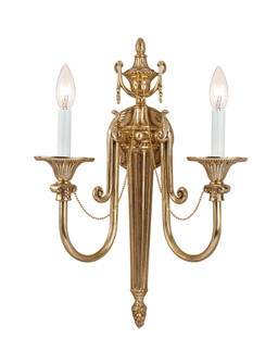 Langley Two Light Wall Sconce in Olde Brass (60|7002-OB)