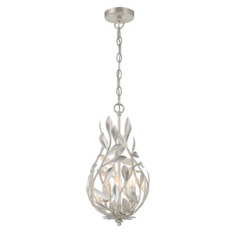 Broche Three Light Chandelier in Antique Silver (60|565-SA)