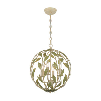 Broche Four Light Chandelier in Champagne Green Tea (60|504-CT)