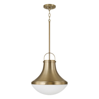 Arlo One Light Pendant in Aged Brass (65|361411AD)