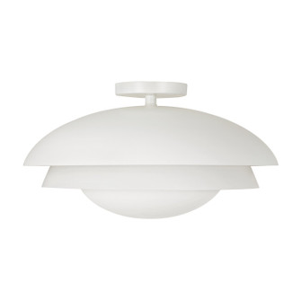 Jensen One Light Semi Flush Mount in Matte White (65|259211WE)