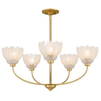 Whitecap Five Light Chandelier in Brushed Gold (10|WHP5028BRG)