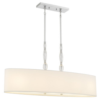 Stone Five Light Island Pendant in Polished Chrome (10|STON542C)
