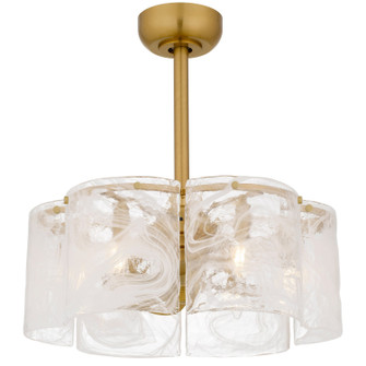 Maisie Six Light Ceiling Fan Light in Brushed Gold (10|MAI3122BRG)