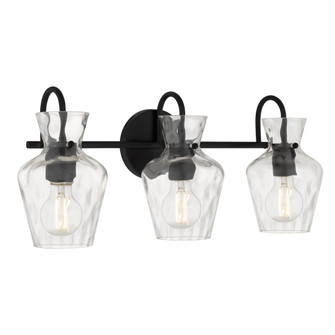 Hollis Three Light Vanity in Matte Black (10|HLL8622MBK)
