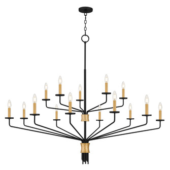 Alexander 15 Light Chandelier in Matte Black (10|ALEX5055MBK)
