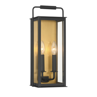 Aberdeen Two Light Outdoor Wall Sconce in Sand Coal Black (7|78503-877)