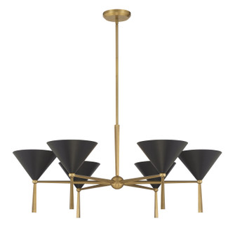 Cortan Six Light Chandelier in Legacy Brass (7|10316-855)